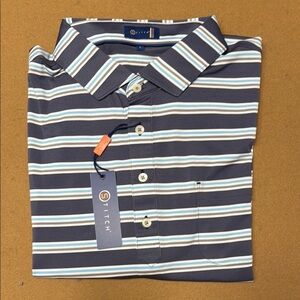 Men's Blue Striped Shirt